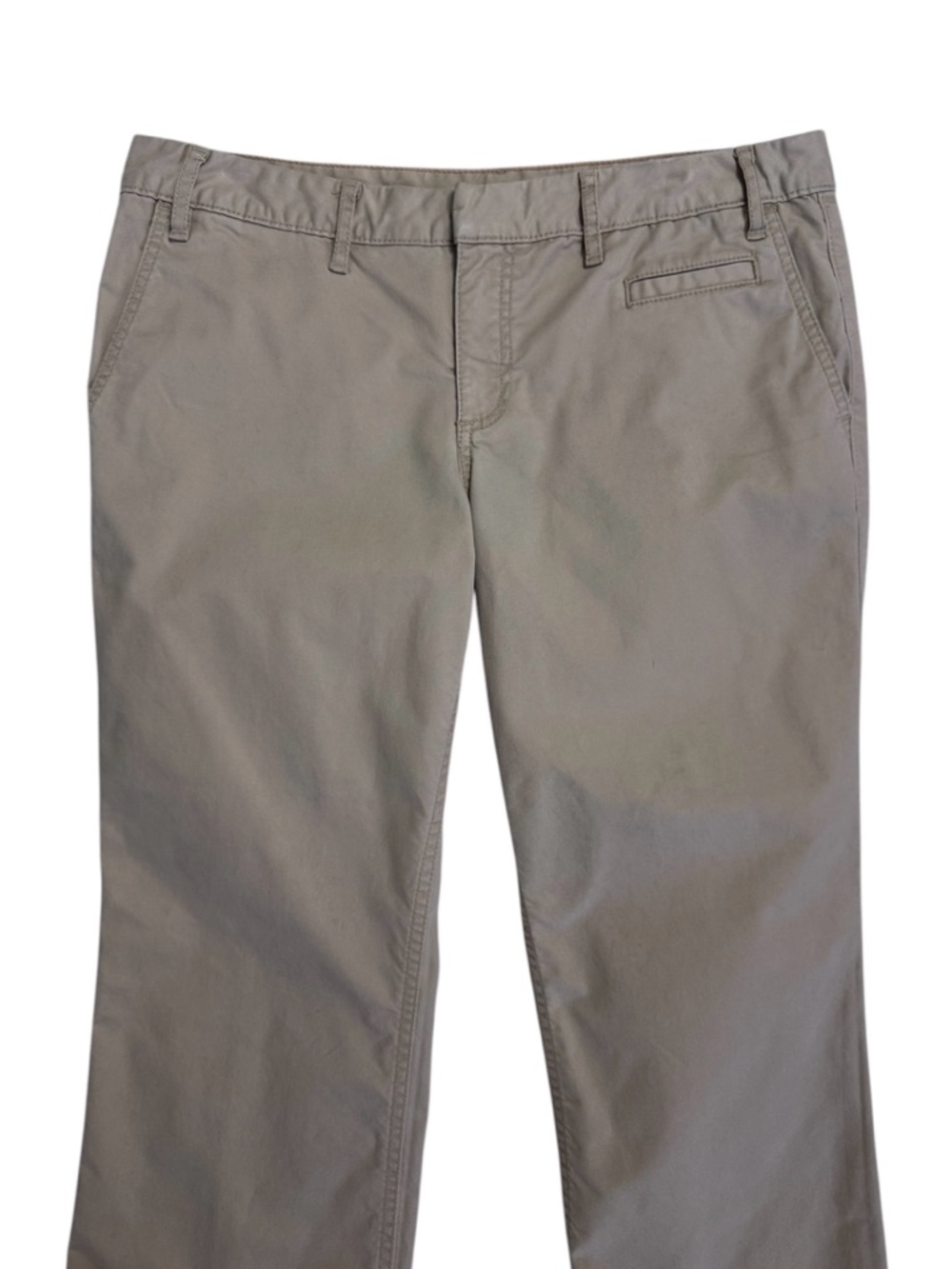 Tory Burch Cropped Chino Pants Size 32 Khaki Stretch - Picture 4 of 8